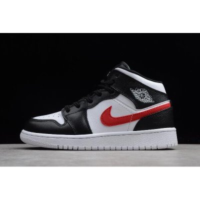 Nike Bayan Air Jordan 1 Mid Renkli / Siyah Basketbol Ayakkabısı Türkiye - REZW0M8A